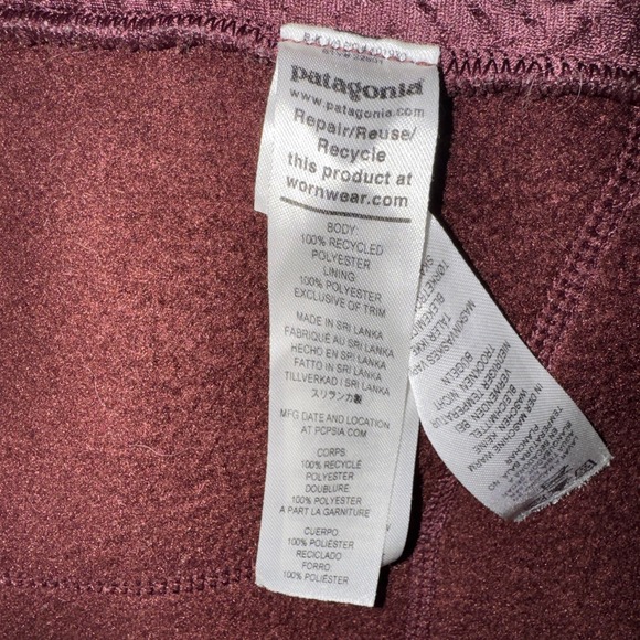 PATAGONIA Retro Pile Brown FLEECE Three Pockets Full Zip Jacket Mens Medium - Picture 6 of 8